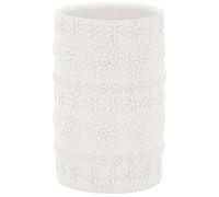 Spirella Gobelet Porcelaine Relief Blanc