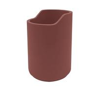 SPIRELLA - Gobelet Sybella - Design Contemporain - 8 x 8 x 11,5 cm - Couleur Bordeaux - Verre Résistant - Idéal pour Boissons Chaudes et Froides - Style Élégant