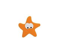 Spirella Lot de 5 Stickers figurines antid?rapantes de douche ou baignoire PVC STARFY 13x12,4cm Orange