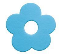 Spirella Lot de 5 Stickers Figurines antidérapantes de Douche ou Baignoire PVC Funky 11,5x12cm Bleu Clair