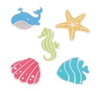 Spirella Lot de 5 Tapis de Douche Anti-Glissement pour Baignoire Rouge 13 x 12,5 cm