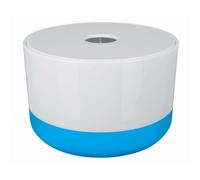 Spirella, Organisateur cosmétique Moji avec compartiments réglables pour maquillage et bijoux, design pratique et élégant, dimensions 15 x 9 cm, couleur Blanc/bleu