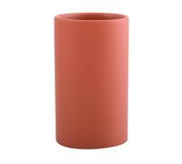 Spirella Porte-Brosse à Dents en céramique - Tube de 7 x 11,5 cm - Rouge Mat