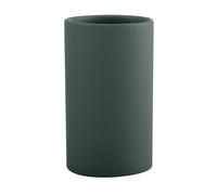Spirella Porte-Brosse à Dents en céramique - Tube de 7 x 11,5 cm - Vert foncé Mat
