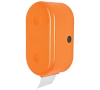 Spirella Porte-Rouleau de Papier Toilette + Porte-Rouleau de Rechange Cube à Coller ou à percer Orange