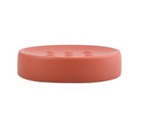 Spirella Porte-Savon décoratif Aspect Pierre pour Salle de Bain - Dimensions : 11 x 11 x 3 cm - Rouge Mat