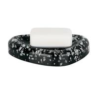 Spirella, Porte-Savon Design Élégant Etna-Glitter pour Salle de Bain, Accessoire Pratique et Chic, Idéal pour Organiser Vos Produits de Toilette, Noir, Taille Standard