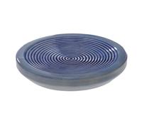 Spirella - Porte Savon en Céramique Élégant et Pratique, Design Mykonos, Idéal pour Salle de Bain, Résistant et Facile à Nettoyer, Taille Unique, Couleur Bleu