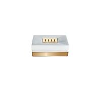Spirella Porte savon Porcelaine ROMA Blanc et Or