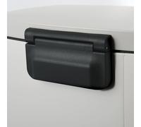 Spirella Poubelle 50 litres en inox avec abaissement automatique et seau intérieur "Akira" Cuisine Poubelle Softclose blanc mat