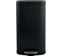 Spirella Poubelle 50 litres en inox avec abaissement automatique et seau intérieur "Akira" Cuisine Poubelle Softclose Poubelle noire mate