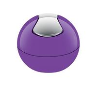 Spirella Poubelle de table Bowl – compacte, hygiénique, couvercle basculant amovible, 1 L, violet