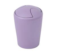 Spirella - Poubelle à bascule MOVE - Design Moderne et Compact - Couvercle Amovible et Facile à Nettoyer - Idéale Salle de Bain ou Cuisine - Noir - 5L