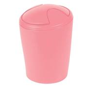Spirella - Poubelle à bascule MOVE - Design Moderne et Compact - Couvercle Amovible et Facile à Nettoyer - Idéale Salle de Bain ou Cuisine - Vert Foncé - 2L