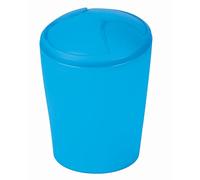 Spirella - Poubelle à bascule MOVE - Design Moderne et Compact - Couvercle Amovible et Facile à Nettoyer - Idéale Salle de Bain ou Cuisine - 2L Frosty Bleu