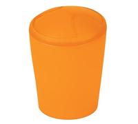 Spirella - Poubelle à bascule MOVE - Design Moderne et Compact - Couvercle Amovible et Facile à Nettoyer - Idéale Salle de Bain ou Cuisine - 5L Frosty Orange