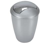 Spirella Poubelle à Bascule PP Atlanta 5L Gris Silver