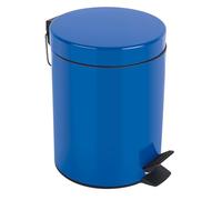 Spirella - Poubelle à pédale Acier SYDNEY - Design Moderne - Ouverture Facile - Seau Intérieur Amovible - Accessoire Salle de Bain ou Cuisine - Bleu - 3L
