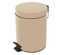 Spirella - Poubelle à pédale Acier SYDNEY - Design Moderne, Ouverture Facile, Seau Intérieur Amovible - Accessoire Salle de Bain ou Cuisine - Beige Sable - 3L
