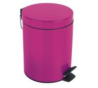 Spirella - Poubelle à pédale Acier SYDNEY - Design Moderne, Ouverture Facile, Seau Intérieur Amovible - Accessoire Salle de Bain ou Cuisine - Rose Foncé - 3L