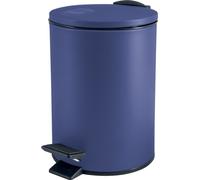 Spirella poubelle cosmétique 3 litres en inox avec abaissement automatique et seau intérieur "Adelar" Poubelle de salle de bains Softclose Poubelle bleu foncé