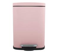 Spirella - Poubelle de Salle de Bain à Pédale AKIRA - Acier Inoxydable Haut de Gamme - Fermeture Silencieuse Easy-Close - Rose Mat - 5L