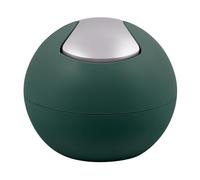 Spirella Poubelle Salle de Bains Récipient à cosmétiques 1 Litre Finition Brillante ou Mate Boîte à ordures à Couvercle pivotant Poubelle à Table Vert foncé Mat