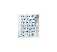 Spirella Rideau de douche PEVA HUGO 180x200cm Bleu et Blanc
