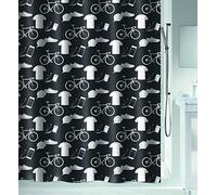Spirella Rideau de Douche Polyesrer Patchwork 180x200cm Noir