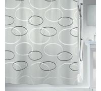 Spirella Rideau de Douche Polyester ANELLO 180x200cm Gris