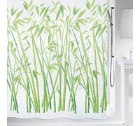 Spirella rideau de douche anti-moisissure - anti-bactérien, lavable, étanche, polyester, "Bambou" 180x200cm vert