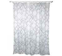 Spirella Rideau de Douche Polyester Lines 180x180cm Noir
