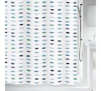 Spirella Rideau de Douche Polyester SANTARINA 180x200cm Bleu