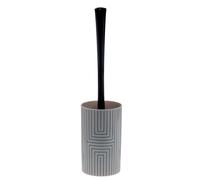Spirella Set Brosse WC Graphic Blanc Noir Mat à Poser