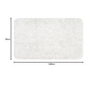 Spirella - Tapis de Bain Microfibre Highland - Antidérapant, Séchage Rapide et Lavable - 100% Polyester Doux et Durable - Blanc - 70 x 120 cm