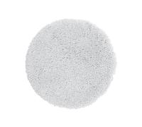 Spirella - Tapis de Bain Rond Microfibre Highland - Antidérapant, Séchage Rapide et Lavable - 100% Polyester Résistant et Durable - Blanc Ø110 cm