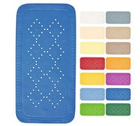 Spirella - Tapis Fond de Baignoire Mousse PVC Alaska - Tapis de Bain Antidérapant Ventouses + Trous de Drainage Anti Moisissure - Bleu électrique - 71 X 36 cm