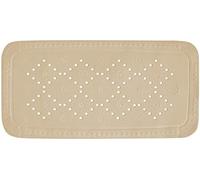 Spirella - Tapis Fond de Baignoire Mousse PVC Alaska - Tapis de Bain Antidérapant Ventouses + Trous de Drainage Anti Moisissure - Beige Bahamas - 91 X 36 cm