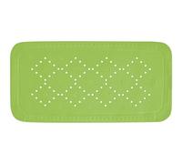 Spirella - Tapis Fond de Baignoire Mousse PVC Alaska - Tapis de Bain Antidérapant Ventouses + Trous de Drainage Anti Moisissure - Kiwi - 91 X 36 cm