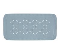 Spirella - Tapis Fond de Baignoire Mousse PVC Alaska - Tapis de Bain Antidérapant Ventouses + Trous de Drainage Anti Moisissure - Gris Clair - 71 X 36 cm