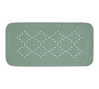 Spirella - Tapis Fond de Baignoire Mousse PVC Alaska - Tapis de Bain Antidérapant Ventouses + Trous de Drainage Anti Moisissure - Vert Mousse - 91 X 36 cm
