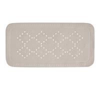 Spirella - Tapis Fond de Baignoire Mousse PVC Alaska - Tapis de Bain Antidérapant Ventouses + Trous de Drainage Anti Moisissure - Taupe - 91 X 36 cm