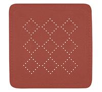 Spirella - Tapis Fond de Douche en Mousse PVC Alaska - Tapis de Bain Antidérapant avec Ventouses + Trous de Drainage Anti Moisissure - Terracotta Rouge - env. 55 x 55 cm