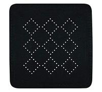 Spirella - Tapis Fond de Douche en Mousse PVC Alaska - Tapis de Bain Antidérapant avec Ventouses + Trous de Drainage Anti Moisissure - 55 x 55 cm - Noir