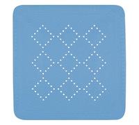 Spirella - Tapis Fond de Douche en Mousse PVC Alaska - Tapis de Bain Antidérapant avec Ventouses + Trous de Drainage Anti Moisissure - 55 x 55 cm - Bleu Bermudas