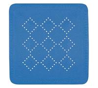 Spirella - Tapis Fond de Douche en Mousse PVC Alaska - Tapis de Bain Antidérapant avec Ventouses + Trous de Drainage Anti Moisissure - 55 x 55 cm - Bleu Electrique