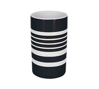 Spirella Tube Verre Rayures, Noir