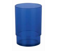 Spirella, Verre à Dents en Acrylique Transparent, Design Élégant et Moderne, Idéal pour Salle de Bain, Pratique et Durable, Taille Unique, Couleur Bleu Marine