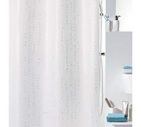 Spirella Wet White Rideau de Douche en Textile - 180 x 180 cm
