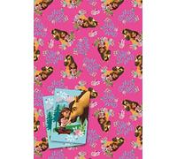 Spirit Lot de 6 feuilles de papier cadeau 6 étiquettes 70 x 50 cm Produit officiel